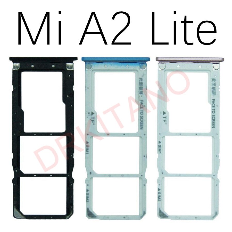 Für Xiao mi mi A2 SIM Karte Tablett Halfter mi cro SD Karte Slot Adapter mi A2 Für Xiao mi mi A2 Lite Sim Tablett Reparatur Ersatzteile