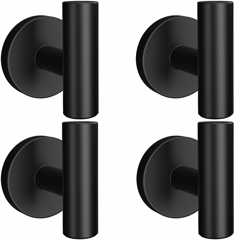 4PCS Matte Black Robe Hooks Heavy Duty Door Hanger... – Grandado