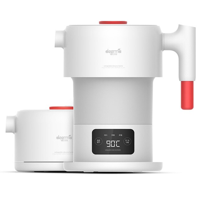 Deerma opvouwbare draagbare elektrische waterkoker 0.6l thuis reis mini draagbare elektrische waterkoker automatische uitschakeling: Met monitor / Vk