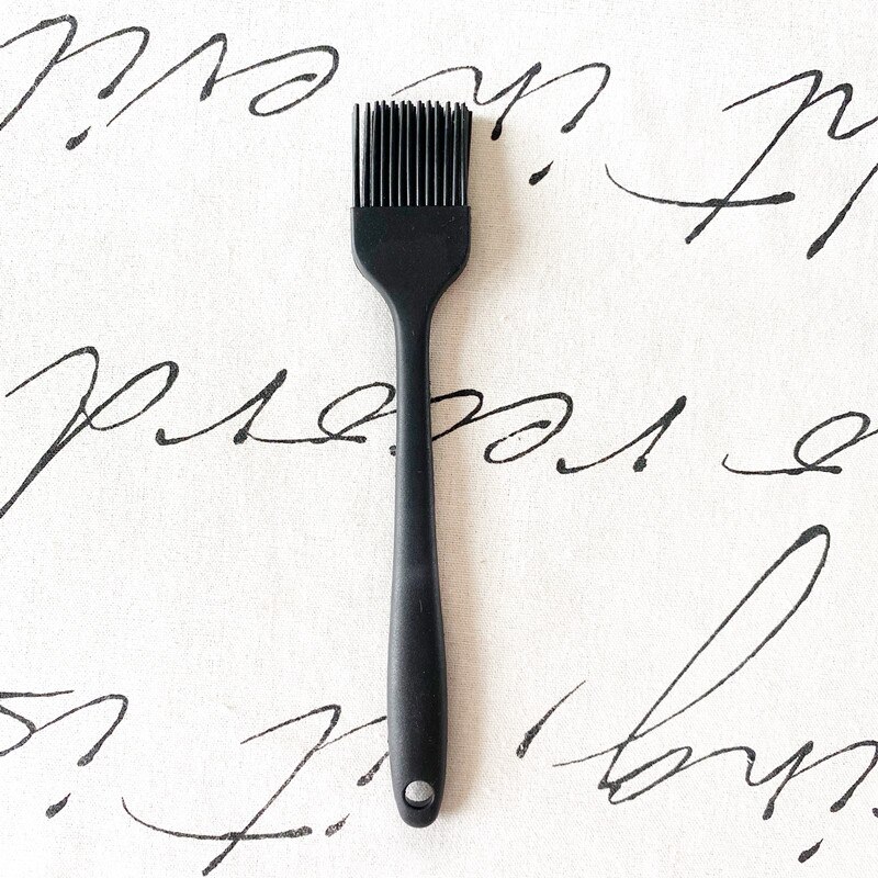 Päivitä pieni silikoninen leivinpelti leipä kokki leivonnainen öljy voi maaliharja grilliharja silikoni leivontagrilli työkalu: Musta