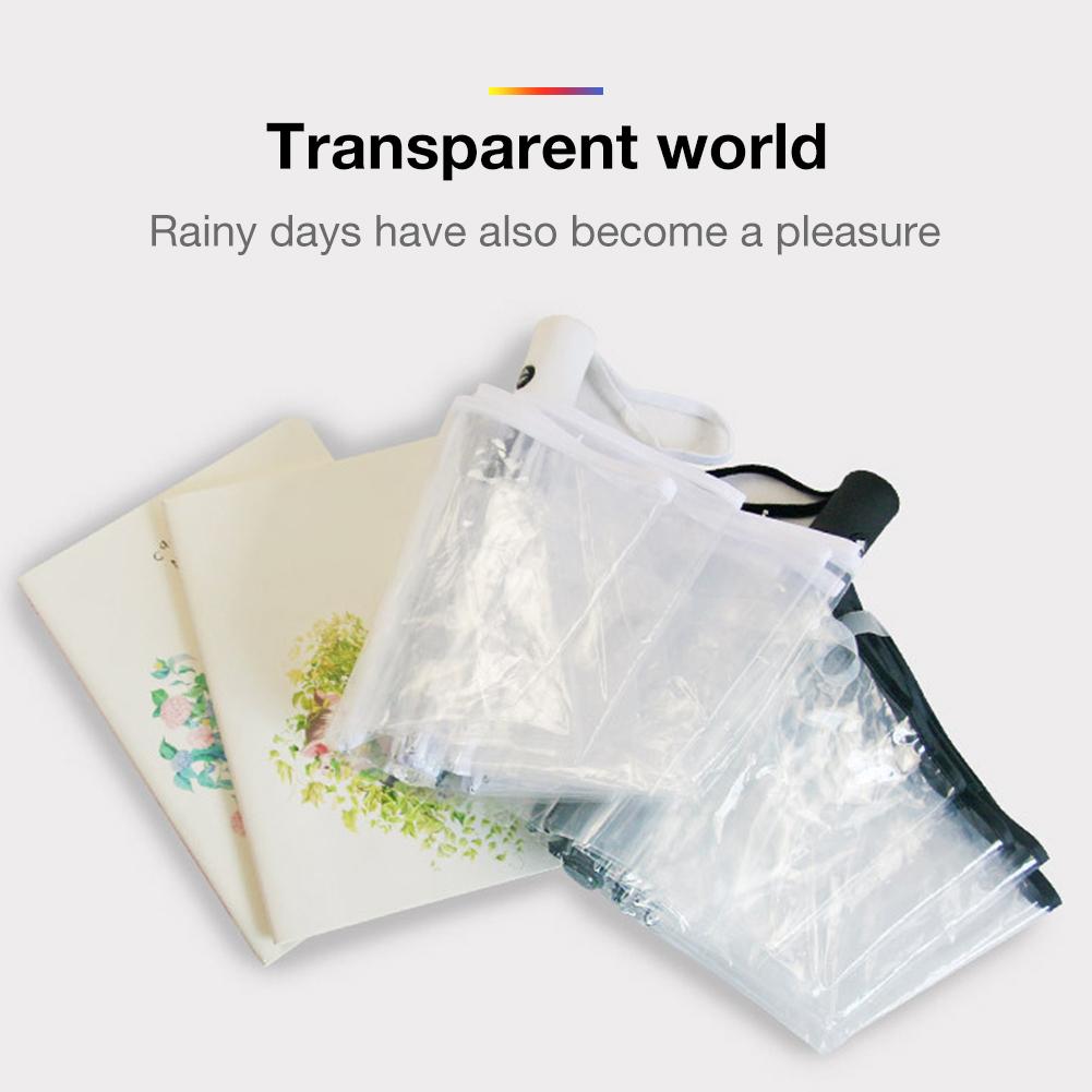 Parapluie Transparent Automatique Portable - Taille 98 Cm - Homme/Femme - Neuf Avec étiquettes