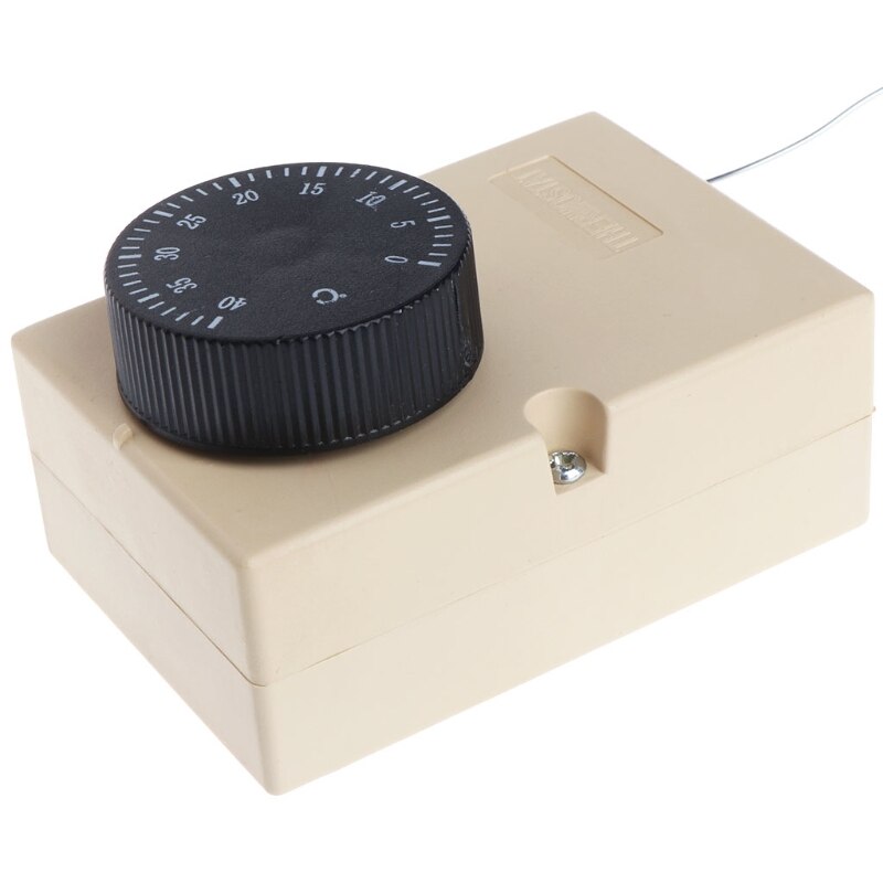 AC220V 0-40℃ Temperature Switch Capillary Thermostat Controller w waterproof box