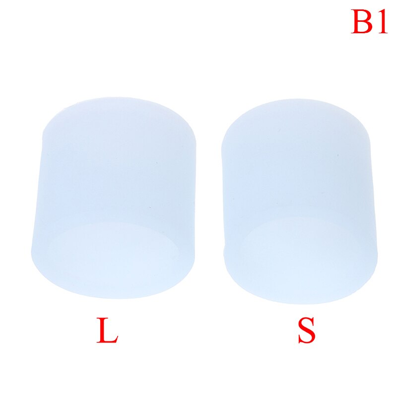 2 stuks vinger- en teenbeschermers van siliconengel ter verlichting van pijn en ter voorkoming van blaren: Legergroen