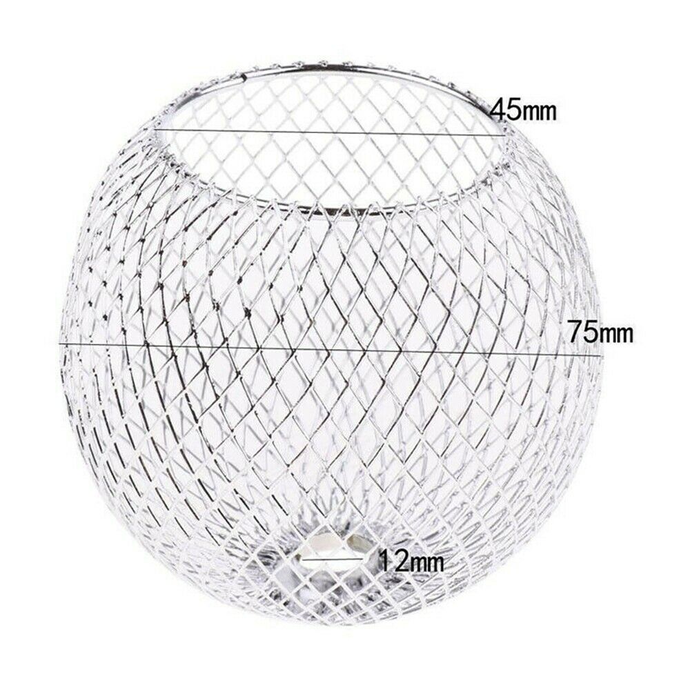 2 st järn krom lampskärm ljuskrona taklampa bur hängande skärm dekor 7cm för  g4, e14, e14 lampa lätt att installera  pm0346 x 2