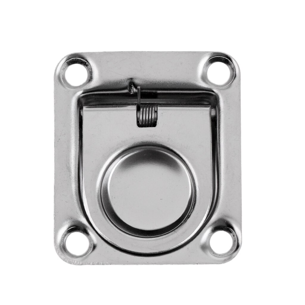Escotilla de cubierta de barco de acero inoxidable marino, duradera, 1,7 'x 1,4', manija de elevación de cajón, anillo de tracción, montaje empotrado