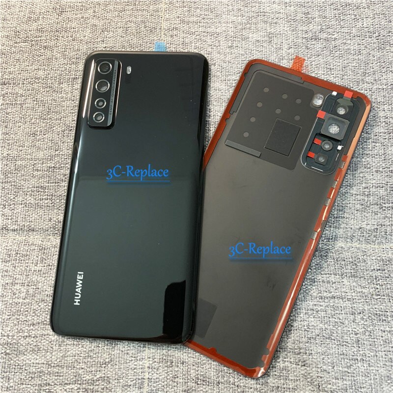 Originele 6.5 Inch Voor Hua Wei P40 Lite 5G Global CDY-NX9A CDY-N29A Back Battery Cover Deur Behuizing Case Rear glas Lens Onderdelen