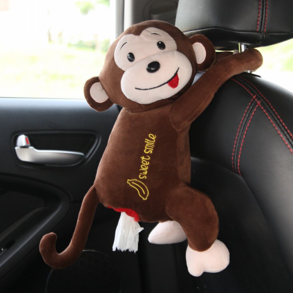 Draagbare Aap Zakdoek Doos Thuis Auto Zakdoek Doos Servet Doos Tissue Papier Organisator Container