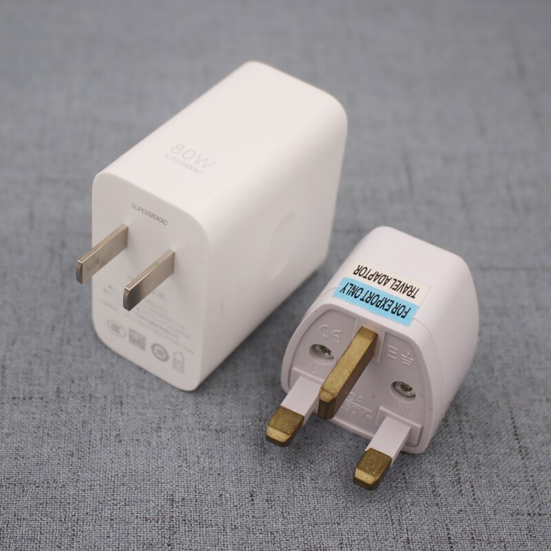 Supervooc 80W Fast Charger EU Adapter USB Type C Cable For OPPO Find X5 X3 Pro X2 Reno 7 6 5 Pro Ace 2 A72 R17 R11 Oneplus 10Pro: UK Charger Only