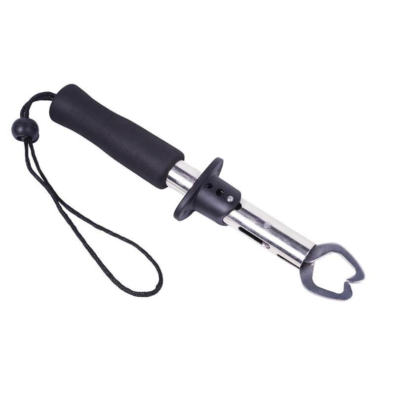 Controle visklem apparaat lokt roestvrij staal vislip gripper houder grijper tang visgerei accessoires: 2