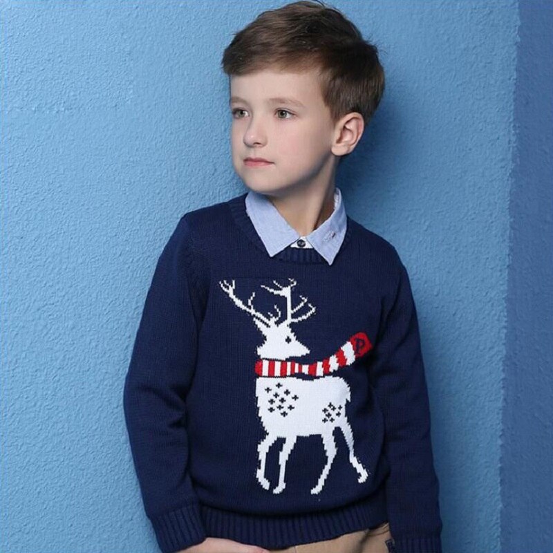 5-13 år efterårs sweater børnetøj jule teenage sweatere til drenge og piger store børn sweatere  kf658