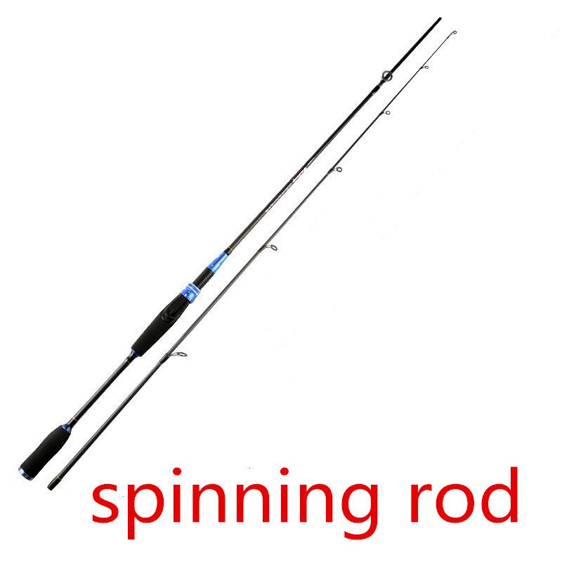 1.8m 2.1m 2 s spinning onki viehe wt .5-30g siima wt .8-16lb heittopyörä uistevavoille: Sininen / 2.1m