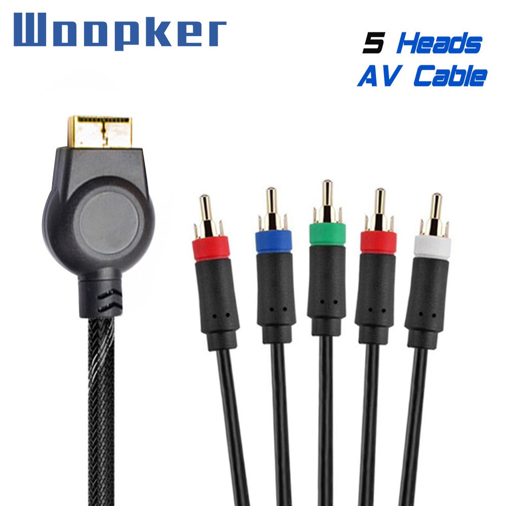 Cable de salida AV multicomponente para PlayStation 2, 3, PS3, PS2, Slim Fat, Cables trenzados, 1,8 m/6 pies