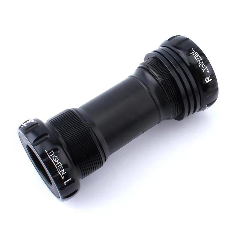 MUQZI-081 mountain bike bottom bracket ceramic bottom bracket hollowtech ii eje pedalier bicycle parts bottom bracket bike: Black
