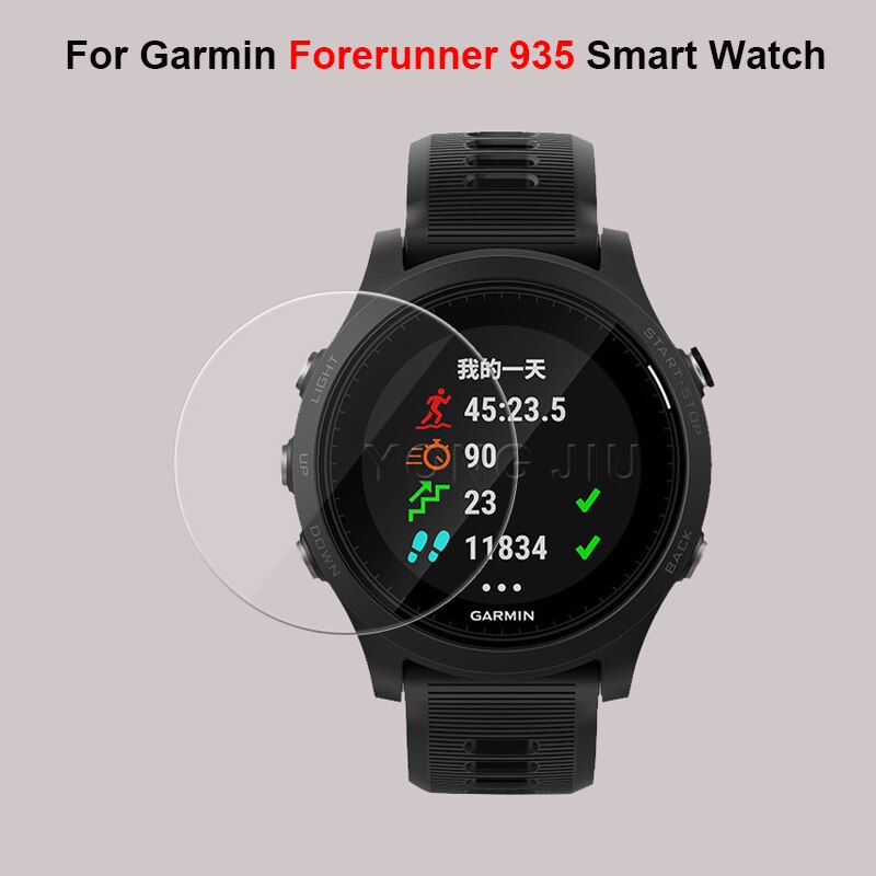 9H 2.5D Tempered Glass For Garmin Forerunner 35 45 220 225 230 235 245 620 630 735xt 935 945 Smart Watch Screen Protector Film: For Forerunner 935
