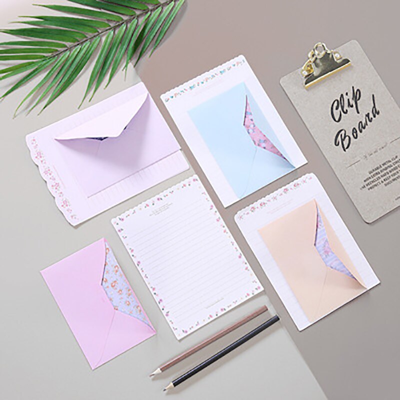 Cute Kawaii Lovely Special Writing Stationery Paper with 12 Envelope - 24 Letter paper