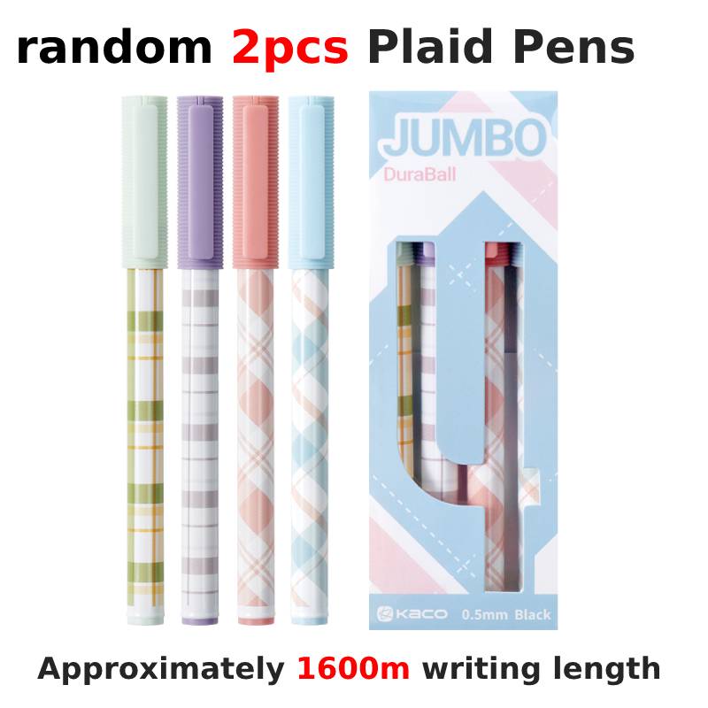 KACO-Ensemble de stylos gel durables de grande capacité pour enfants, melon al lisse, fournitures de papeterie d'écriture non résubdivision, recharge, 0.5mm