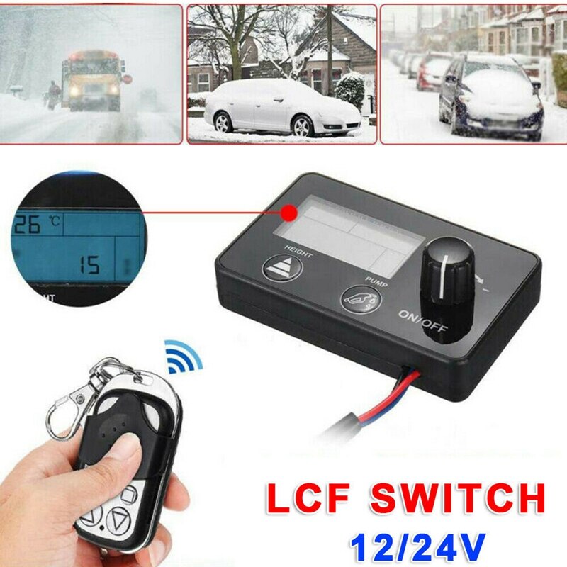 12V/24V Lcd Monitor Car Air Heater Switch Track Parking Heater Remote Controller