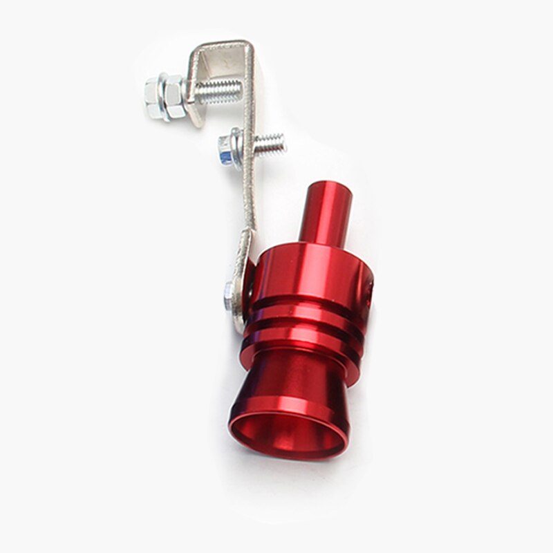 XL Universal Car Turbo Whistle Motorcycle Refitting Turbo Whistle Exhaust Pipe Sound Turbo Tail Auto Car Blow-off Valve Whistle: Red XL