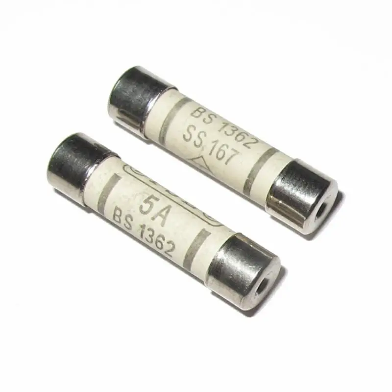 25Pcs 3A/5A/10A/13A/20A household fuse plug household British power supply 13amp riot ceramic plug fuse: Gold