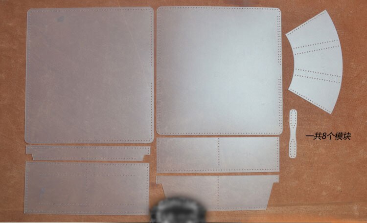 leather women leather zipper wallet pvc template leather craft sewing pattern accessories