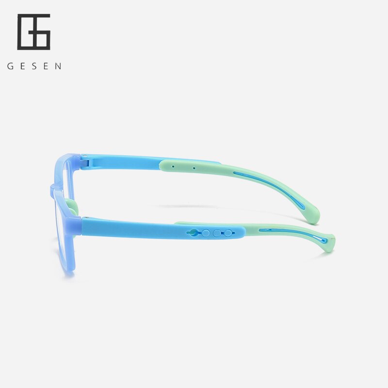 Anti Blue Light Kids Glasses Square Glasses Boy Girls Colorful Children Optical Frame Eyeglasses Soft Frame Transparent Eyewears