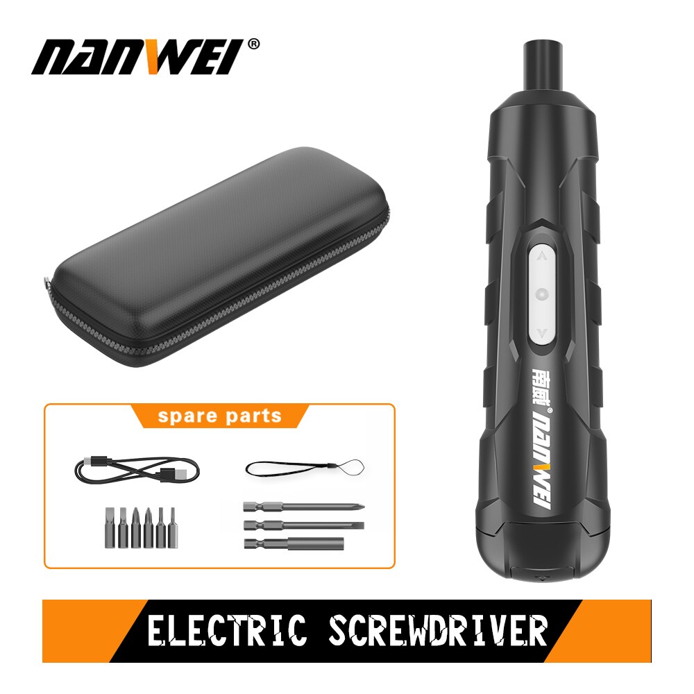 NANWEI elektryczny śrubokręt akumulator automatyczny śrubokręt wiertarka ręczna wielofunkcyjny elektryczny partii narzędzie 4V: NWDP B