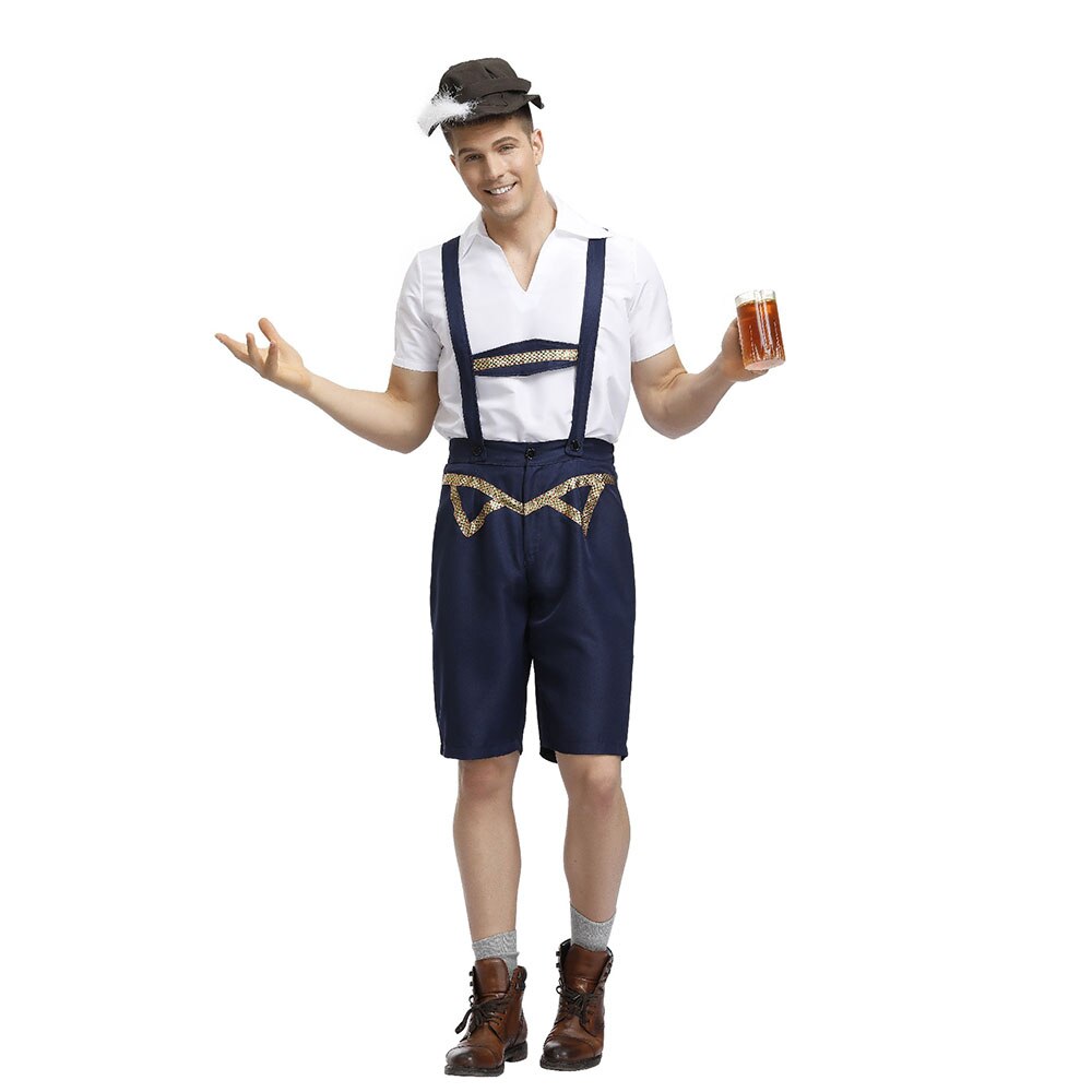 Disfraz de hombre de la cerveza de Octoberfest, Bávaro alemán, Festival, Carnaval, trajes de camarero de talla grande