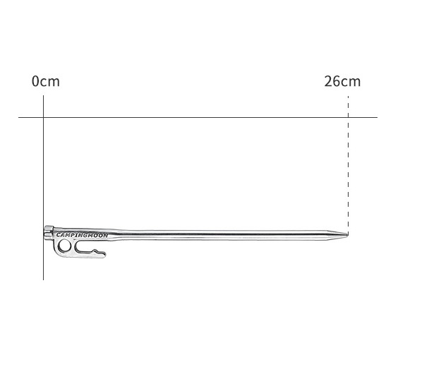 (4pcs) Steel Camping Awning Shelter Nail Campingmoon 20/25/30cm Canopy Tent Peg Hook Nail: black