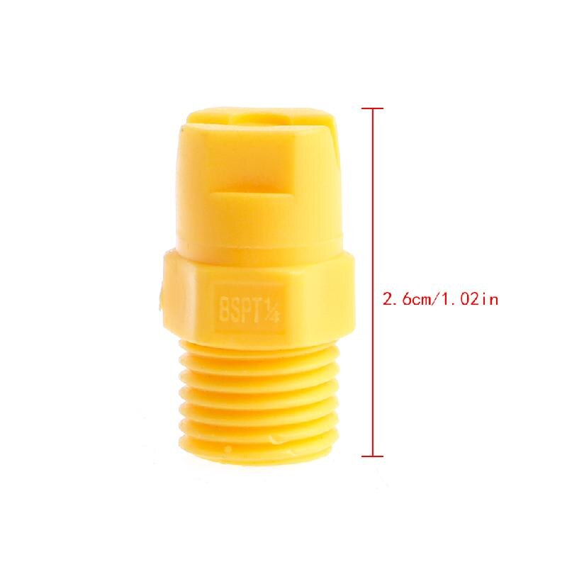 Plastic Vee Jet Flat Fan Spray Nozzle 1/8"1/4" 1/2" Industrial Cleaning Washing: 2