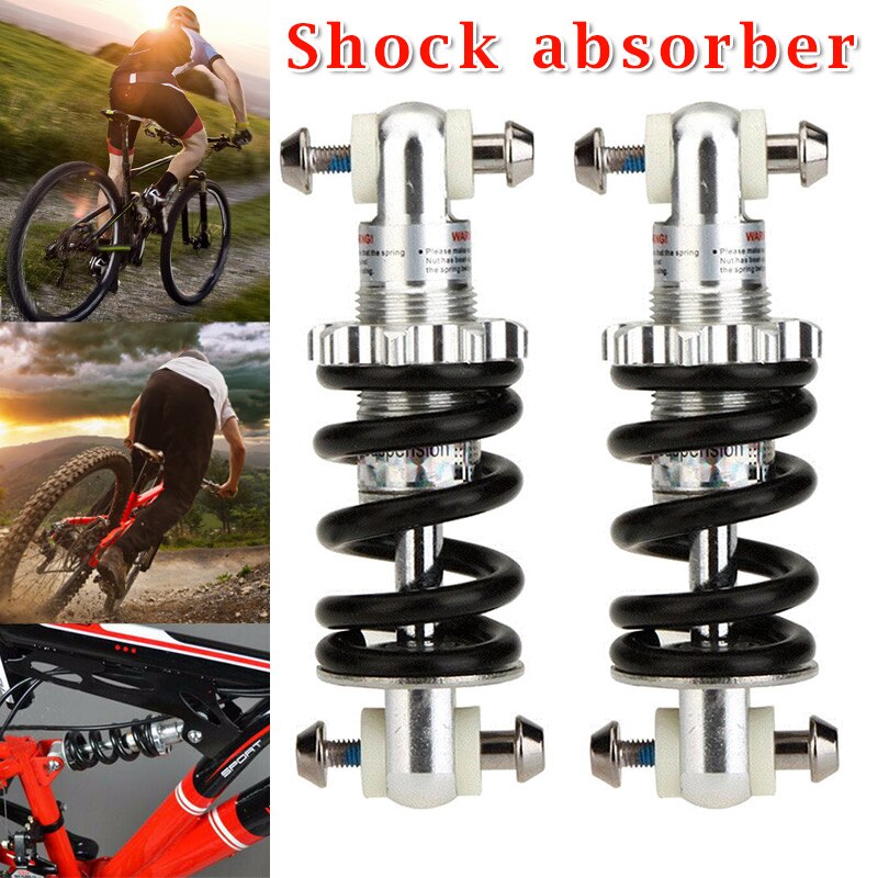 1 Pair Durable Downhill MTB Bike Bicycle Metal Rear Suspension Spring Shock Absorber Bicycle Parts Mountian Bike Rear Shocks