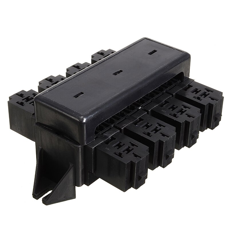 20 Way Fuse Relay Box Holder Block Circuit Protector with 40pcs Terminals Car Auto Standard Fuses Holder Replacement Part