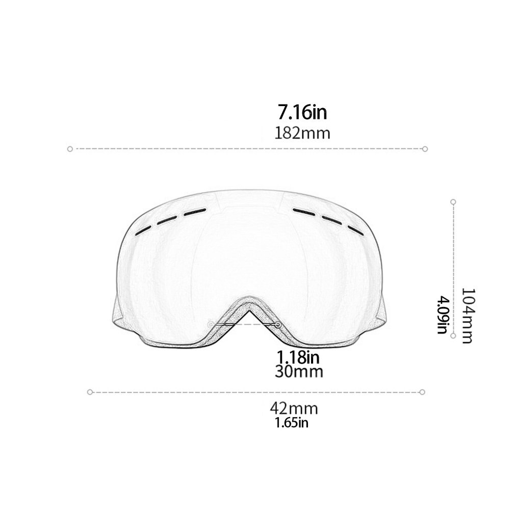 Adult Ski Goggles Double Anti-fog And Snow Glasses Myopia Mirror Anti-snow Blind Snow Goggles Ski Glasses