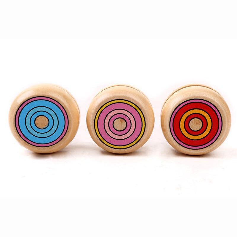 Yoyo en bois peint à la main - 2 Modèles - cadeau fêtes d'enfants