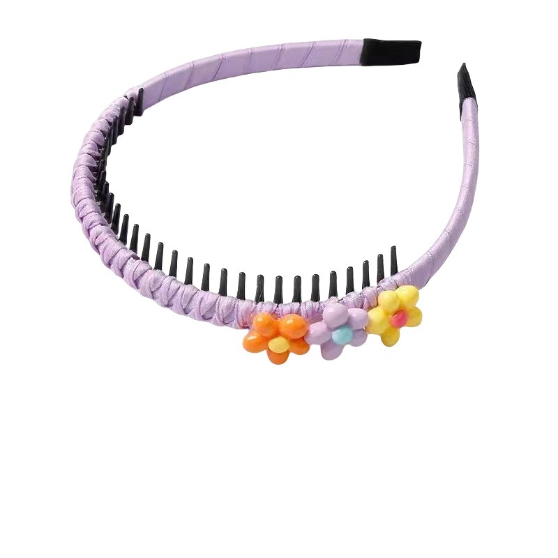Diadema para niña, bonito corazón dulce, estrellas, colores, diadema de flores, aro para el pelo, para niños, accesorios para el cabello FDr11: Lavanda
