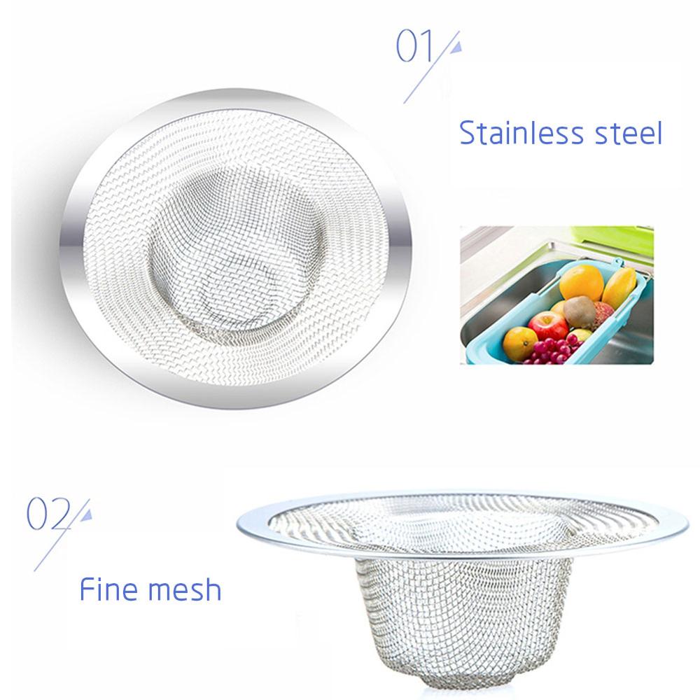 Mesh Sink Strainer Drain Sink Filter Plastic Silicone kitchen Food Rice Sink Stopper bathtub Hair Colander Strainer