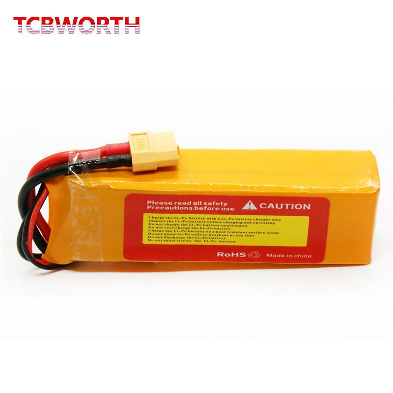 Batería LiPo 2S de 7,4 V, 1300, 2200, 3800, 5000 mAh, 25C, 35C, 60C, para Avión RC, Quadrotor, barco, Coche