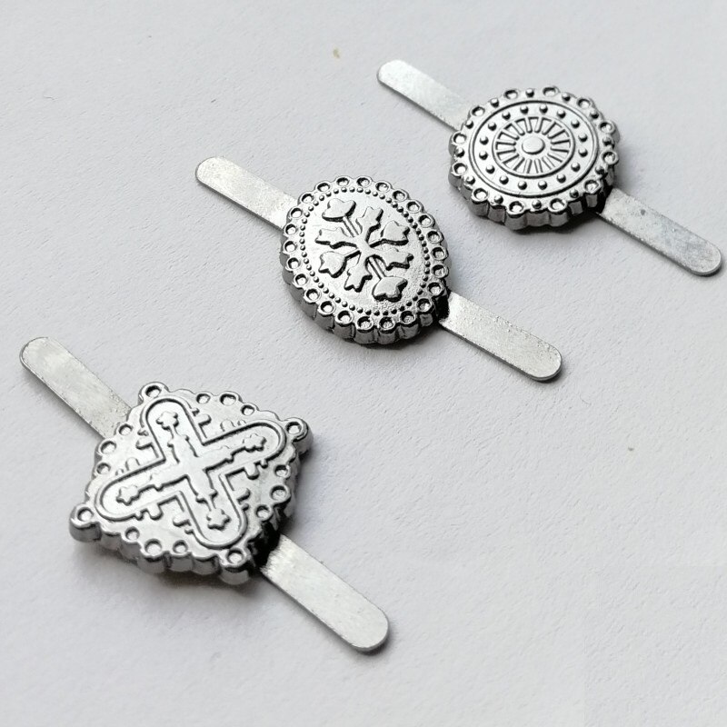 20 piezas Zinck de aleación de Metal de 15mm de , clavos de álbumes de recortes Estilos mixtos, papel antiguo opcional, artesanías, álbumes, tarjetas de DIY: Mixed