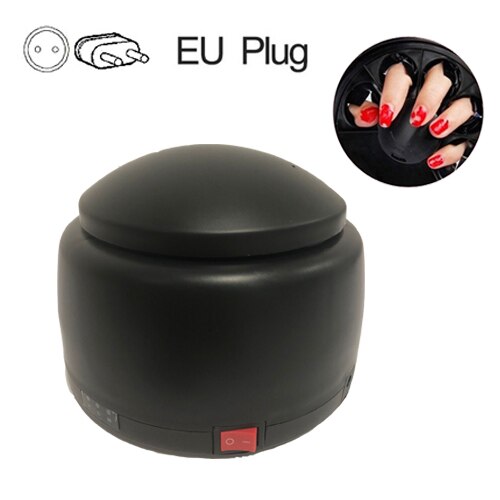 Elektrische Stoom Off Uv Gel Polish Verwijderen Machine Nail Stoomboot Nail Gel Polish Remover Voor Thuis Nail Salon: black EU PLUG