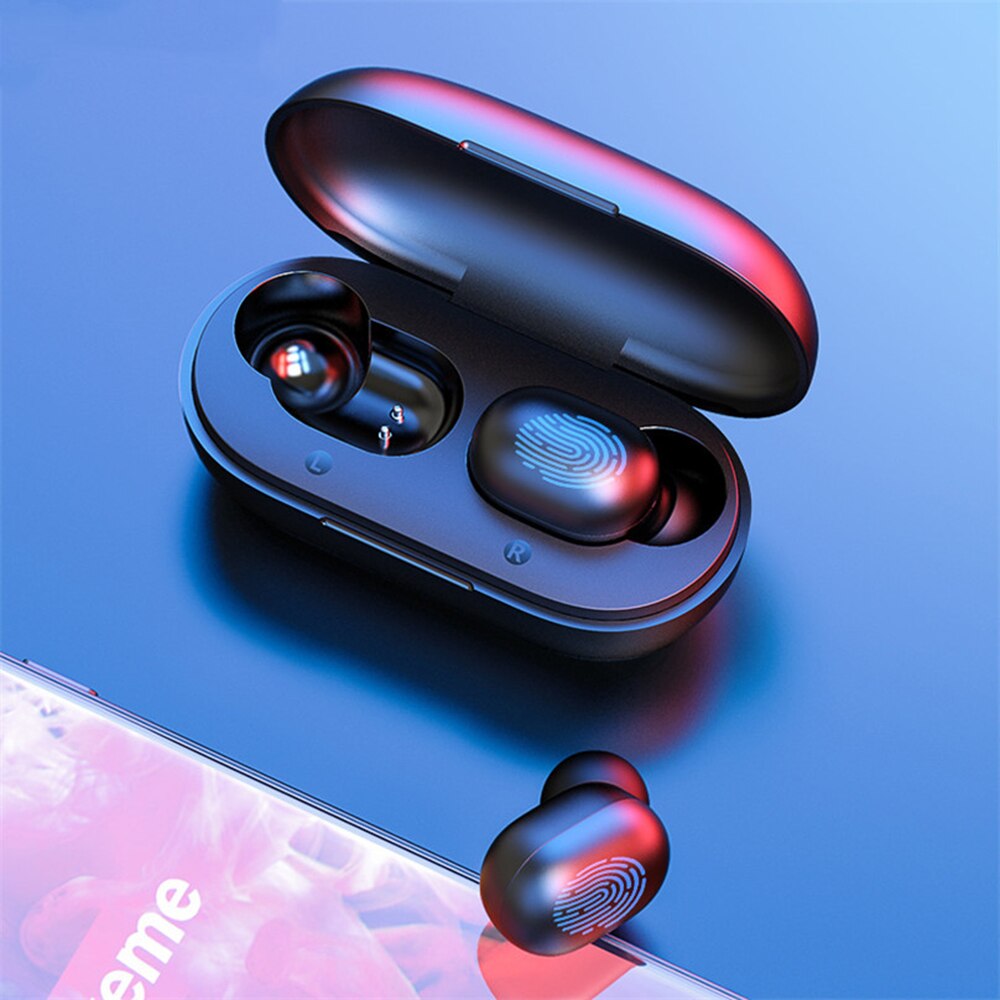 Haylou GT1 Tws Vingerafdruk Touch Bluetooth Koptelefoon Hd Stereo Draadloze Hoofdtelefoon Noise Cancelling Gaming Headset Haylou Gt2: Haylou GT1 black