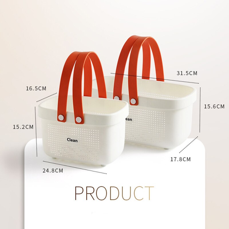 Portable Shower Caddy with Handles Storage Organizer Bin for Bathroom Toiletry Organizer For College Dorm Pantry Home Toilet
