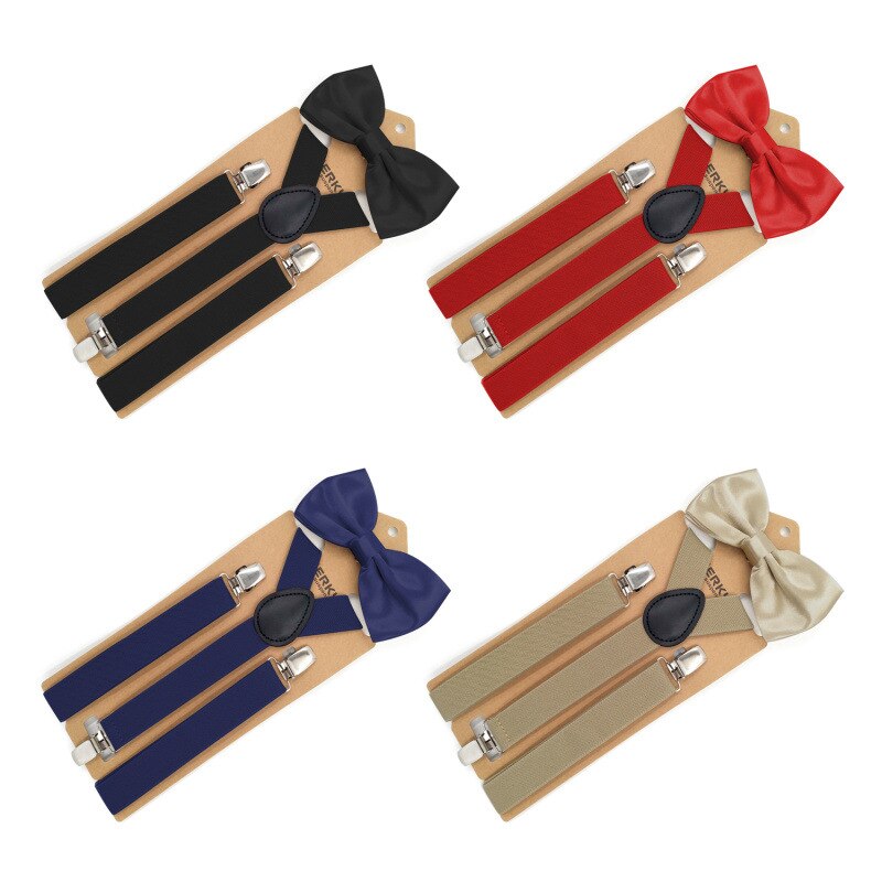2,5x110 cm Soild Bunte Hosenträger Bowtie einstellen Schön Polyester charmant Y-zurück Hosenträger Erwachsene Schmetterling Gürtel Bogen krawatte Einstellbare