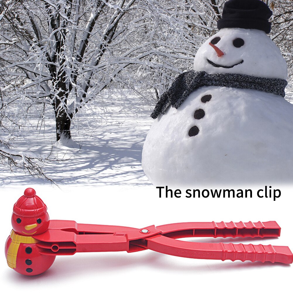 Mooie Sport Zand Tool Kids Winter Sneeuwbal Maker Draagbare Strand Klei Clip Man Vorm Mold Outdoor