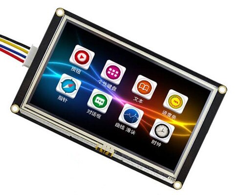 4.3 pollice USART HMI SPI TFT LCD Modulo Touch Screen (Enhanced Ver.) EEPROM RTC Estendere IO 480 (RGB) * 272 32 mb FLASH
