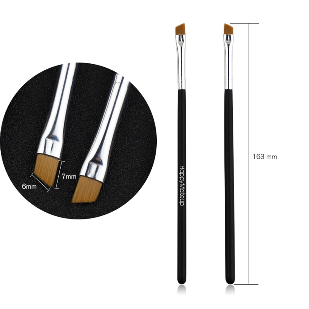 Makeup 5 stk./sæt sort øjenbryn skrå flad vinklet børste eyeliner øjenskygge øjenbryn makeup værktøj kvinder kosmetik