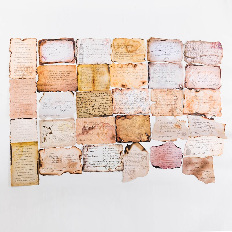 30 Sheets/Pack Antique Letters Postcard Retro Style Writing Greeting Card Scrapbooking Vintage Invitation Card