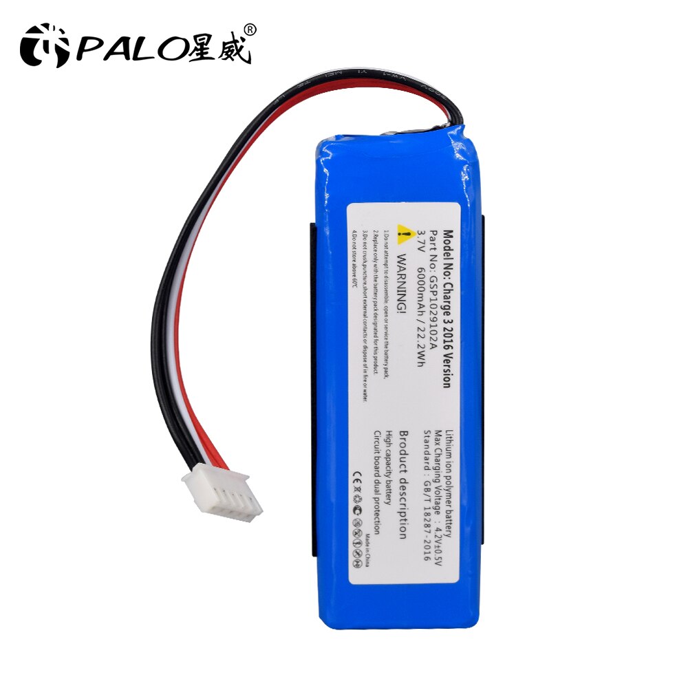 PALO 3,7 V 22,2 WH 6000mAh Akku GSP10290102A ACS Akku Konfiguration für JBL Akku 3