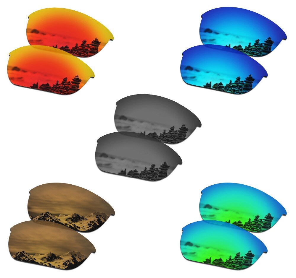 Smartvlt 5 par polariserede solbriller udskiftningslinser til oakley halvjakke 2.0 - 5 farver