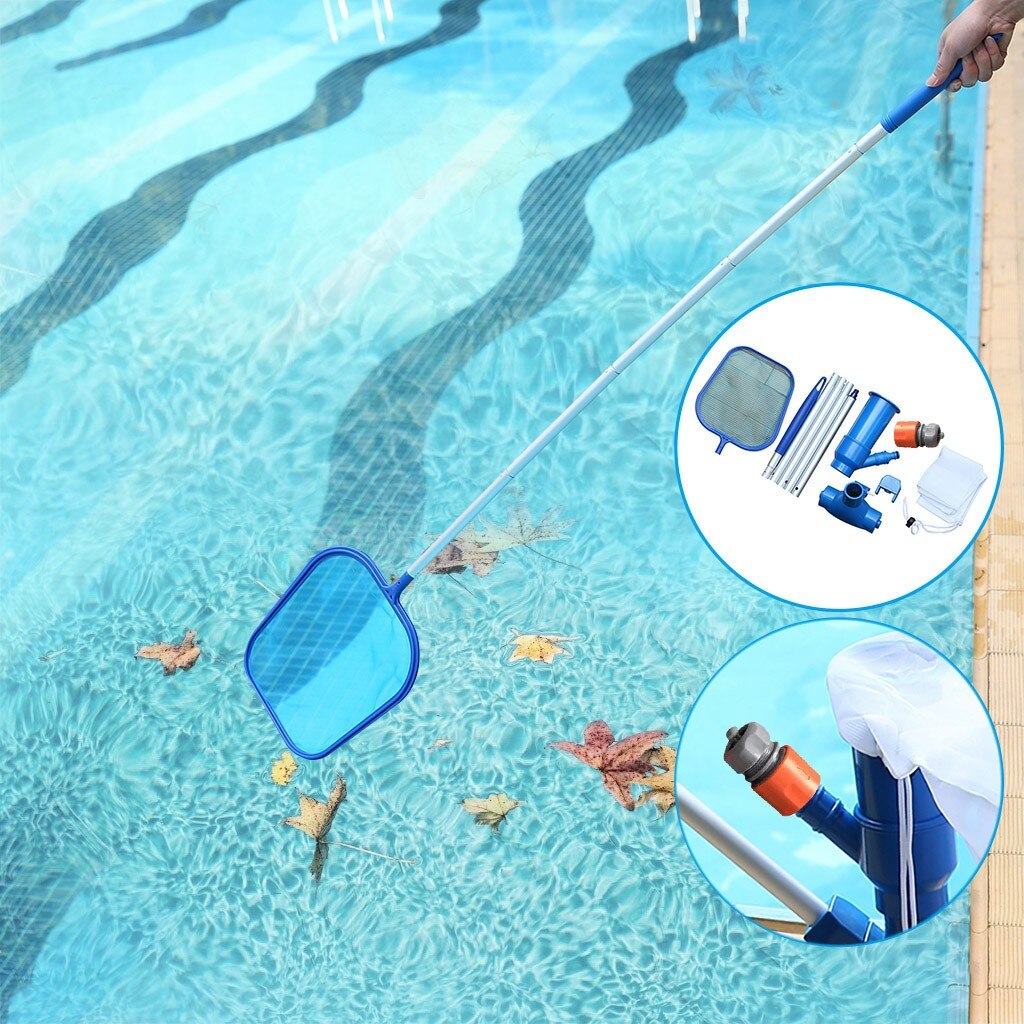 EU Plug Swimming Pool cleaning kit Spa Pool Portable swimming pool vacuum cleaner Cleaning brush Broom brush IN STOCK