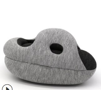 Bureau sieste oreiller sieste oreiller main oreiller avion voyage Partition confort sieste oreiller étudiant sieste oreiller: gray