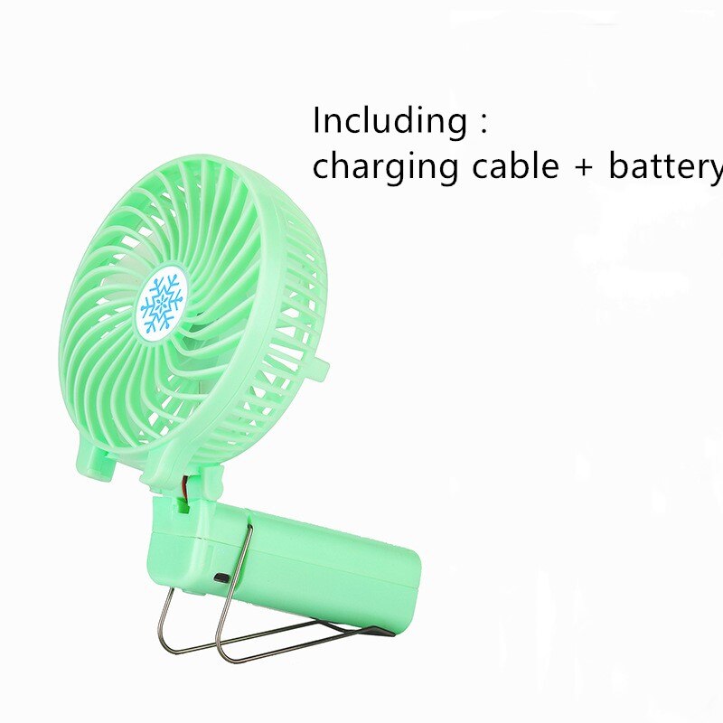 Bærbar mini usb-ventilator håndholdt skrivebord luftkøler stille rejse befugtning køler køling opladbar ventilator brug 18650 batteriventilator